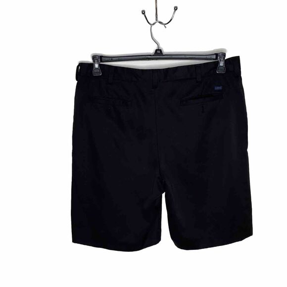 Izod Black Polyester Shorts Mens Size 38 Pockets Zipper fly - Picture 1 of 4